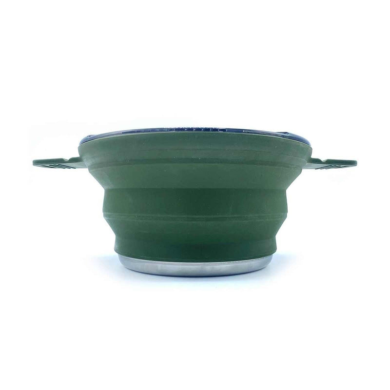 Wolf Outdoors EzyStow Collapsible Cooking Pot 2.5L Olive Green Wolf Outdoors - Dynamic Drive