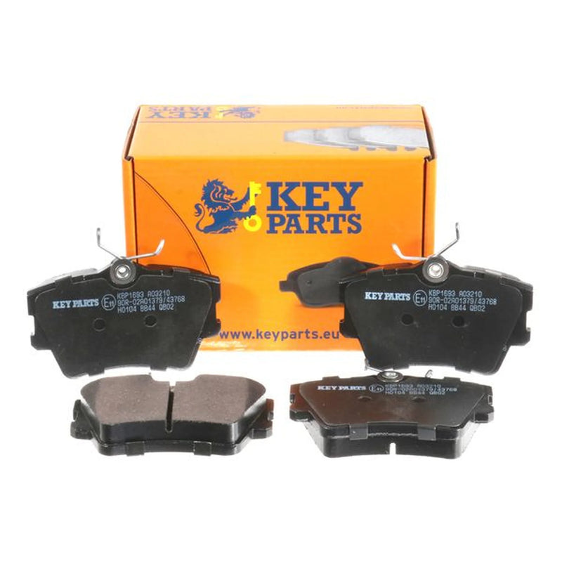 Key Parts 4 x Rear Brake Pad Set fits VW Transporter 1990-2003 2.4 2.5 2.8