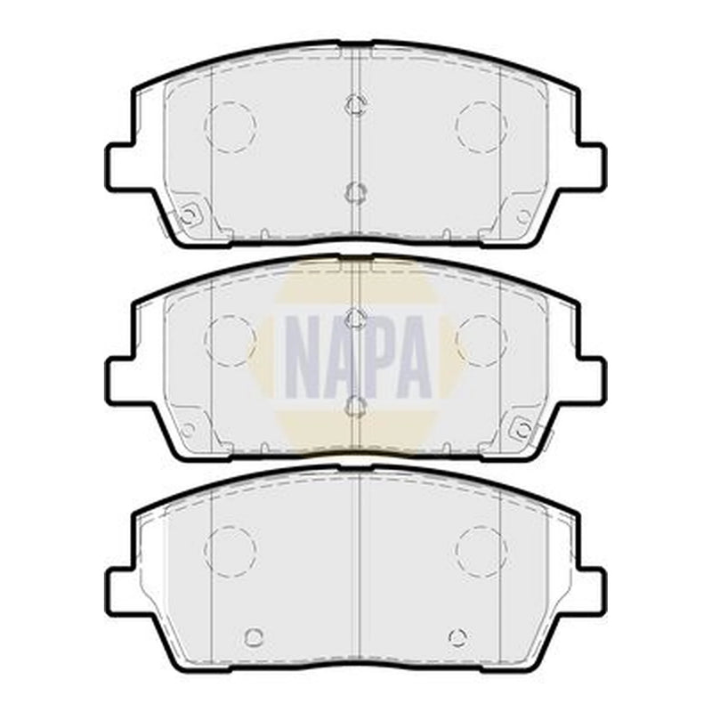 NAPA Front Brake Pad Set fits Hyundai Santa Fe IV 2018-2020 2.0 2.2