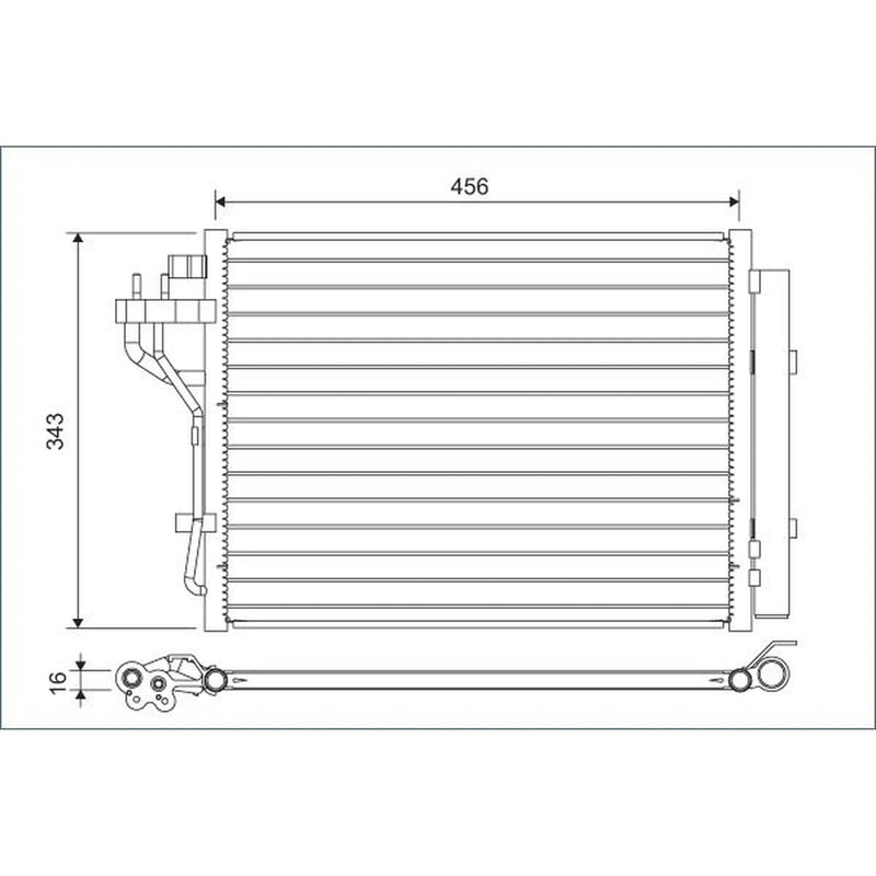 Valeo Air Conditioning Condenser 822629