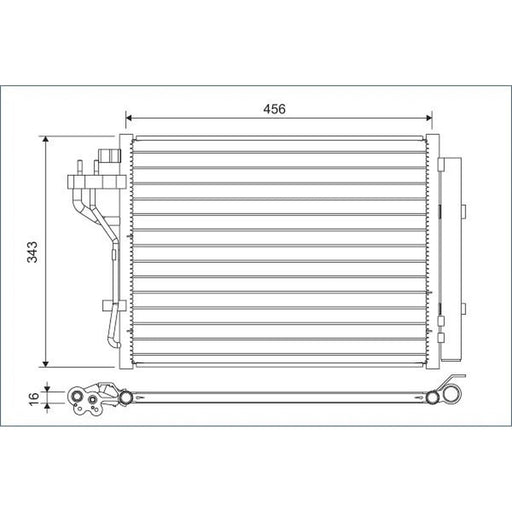 Valeo Air Conditioning Condenser 822629