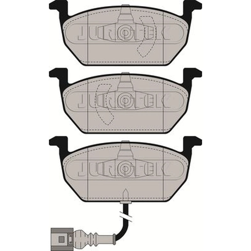 Juratek Front & Rear Pads fits VW Golf Alltrack VIII 2020 on 2.0