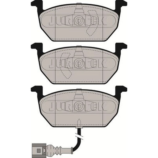 Juratek Front Brake Pad Set fits Audi A3 2012-2020 1.2 1.4 1.6 2.0