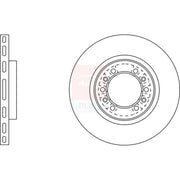 Apec Front Brake Vented Discs & Pads fits Mitsubishi L200 1996-2007 2.5 2.8 3.0
