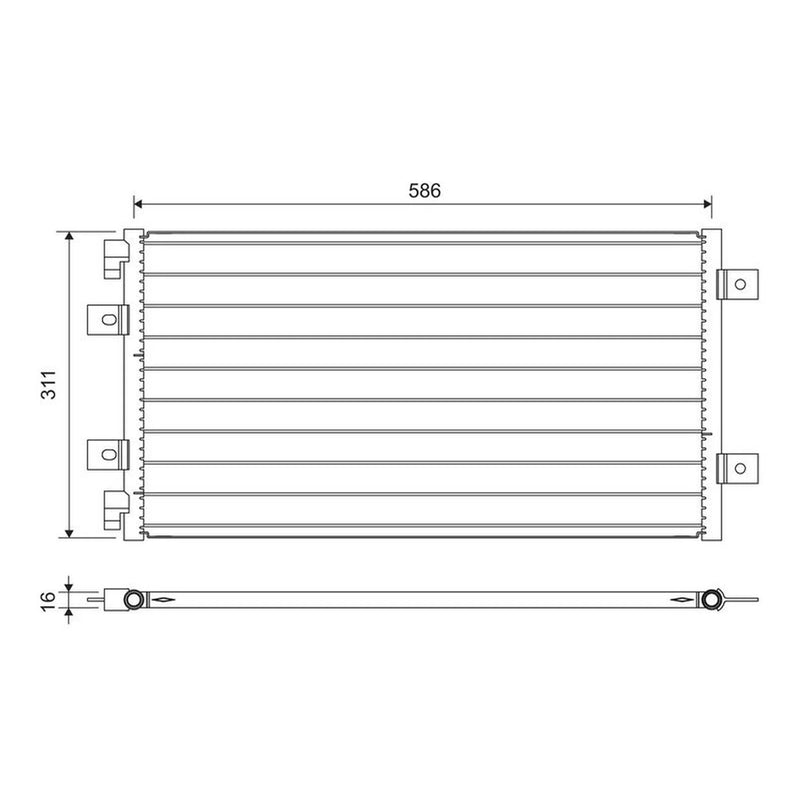 Valeo Air Conditioning Condenser 818006