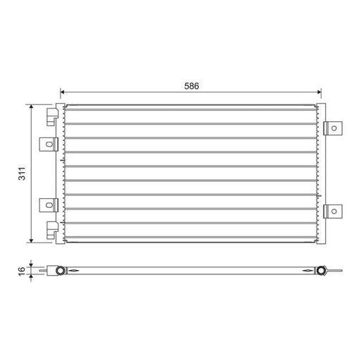 Valeo Air Conditioning Condenser 818006