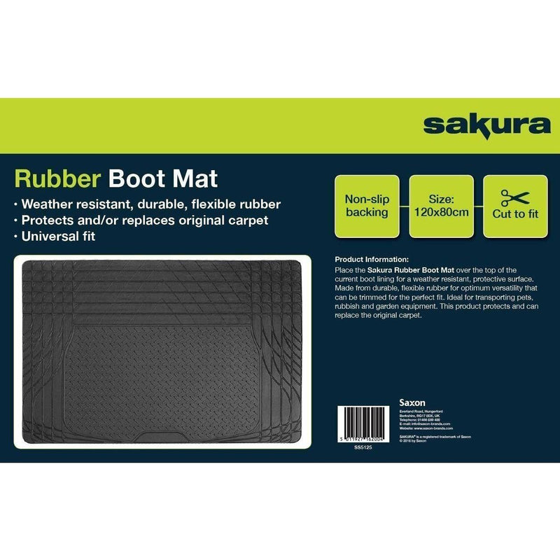 Heavy Duty Rubber Car Boot Liner Mat Sakura  - Dynamic Drive