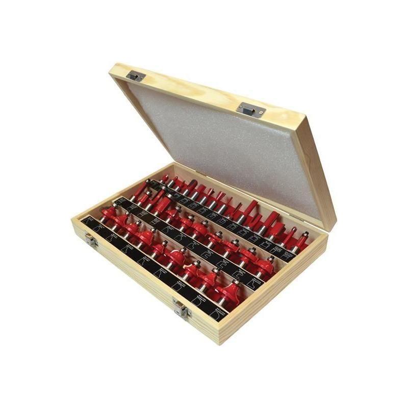 Faithfull 1/2in TCT Router Bit Set, 35 Piece Faithfull - NN4 Online