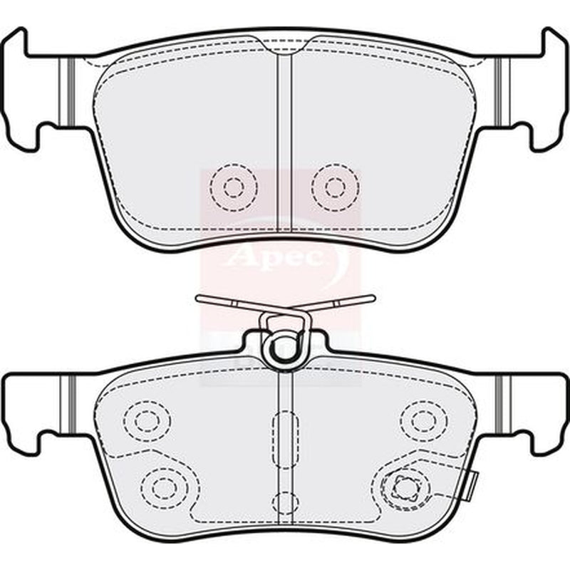 Apec Front & Rear Pads fits Honda Civic X 2016-2022 1.0 1.5 1.6
