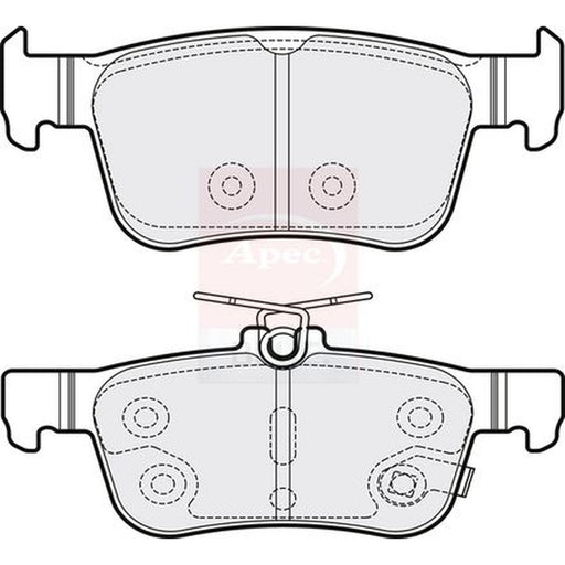 Apec Front & Rear Pads fits Honda Civic X 2016-2022 1.0 1.5 1.6