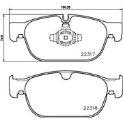 DON Front Brake Pad Set fits Polestar Polestar 2 2021-2023