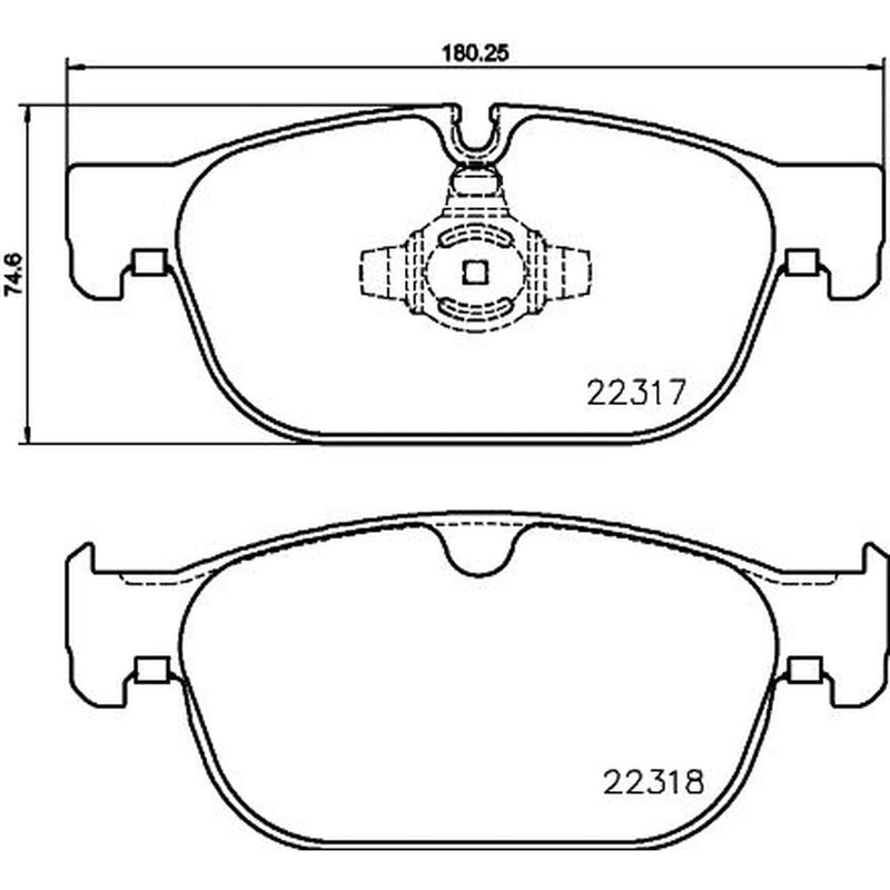 DON Front Brake Pad Set fits Polestar Polestar 2 2021-2023