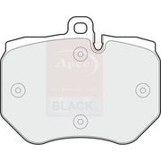 Apec Black Front Brake Vented Discs & Pads fits Audi A6 C6 2008-2010