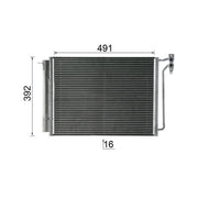 Mahle Air Conditioning Condenser fits BMW X5 2000-2006 3.0 4.4 4.6 4.8