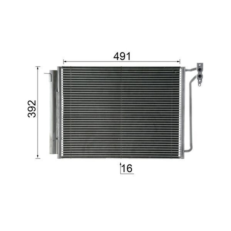 Mahle Air Conditioning Condenser fits BMW X5 2000-2006 3.0 4.4 4.6 4.8