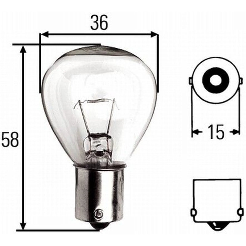Hella Bulb Din72601-U-12V45W 8GA 8GA 002 074-121 233388-8 8GA 002 074-121