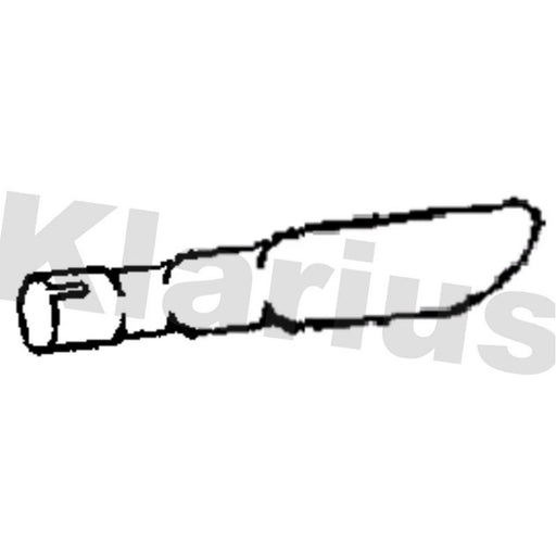 Klarius Exhaust Pipe OD fits Volvo V70 1995-2000 2.4