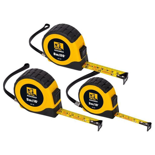Roughneck E-Z Read® Tape Measure Set, 3 Piece Roughneck - Dynamic Drive