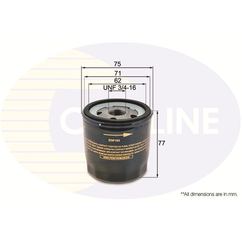 Comline Full Service Kit with Air, Oil, Fuel & Cabin Filters fits Lancia Dedra