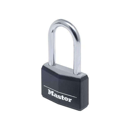 Master Lock Aluminium Black Vinyl Cover 40mm Padlock 4-Pin - 38mm Shackle Master Lock - NN4 Online