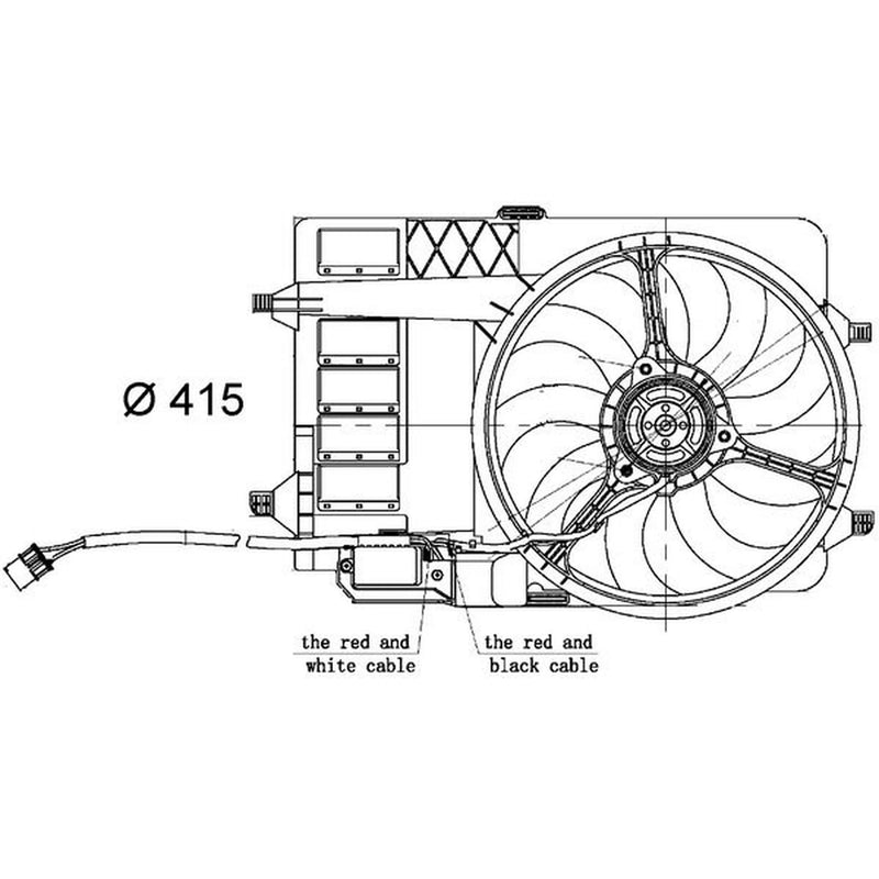 Mahle Engine Cooling Fan fits Mini Mini 2001-2008