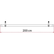 Fiamma Rail Quick 200 Red Fast & Secure Bike Transportation Fiamma - Bars 4 Cars