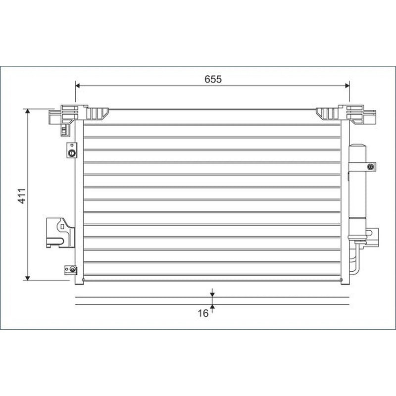 Valeo Air Conditioning Condenser 814315