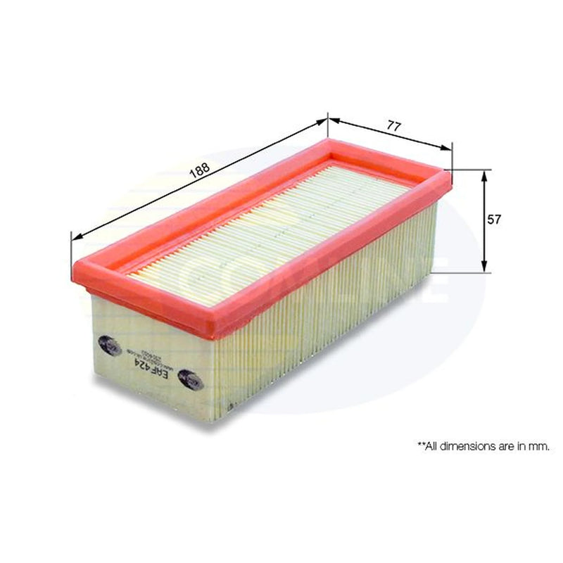 Comline Engine Air Filter fits Nissan Kubistar 2006 on 1.2