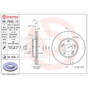 Brembo Front Brake Discs & Pads fits Honda Accord IX 2012 on 2.4
