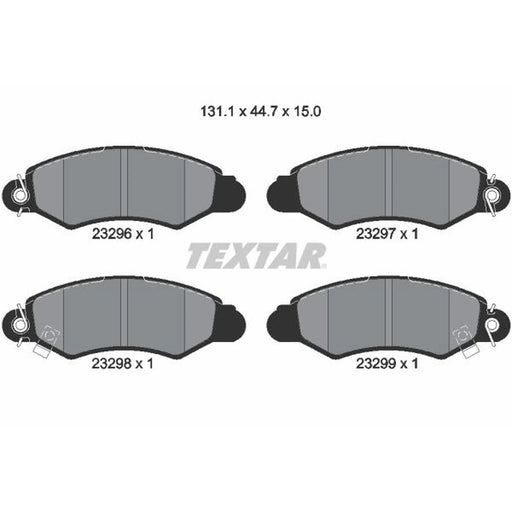 Textar Front Brake Pad Set 2329601