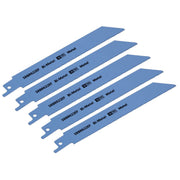 Sealey Reciprocating Saw Blade Metal 150mm 18tpi Pack of 5 SRBR622EF Sealey - Dynamic Drive