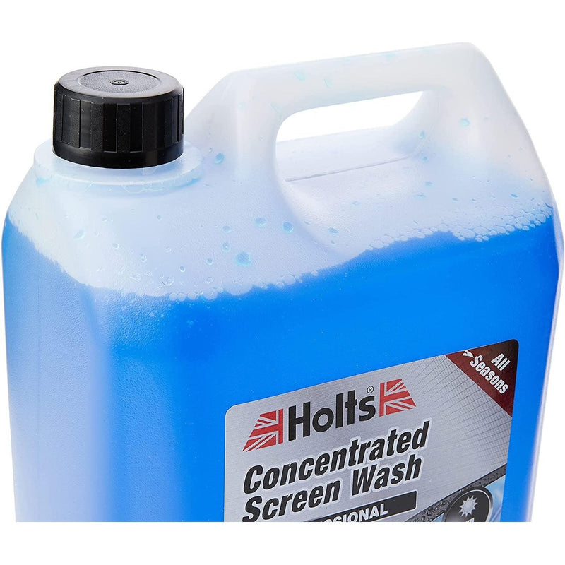 4x Holts All Seasons Windscreen Screen Wash High Power Concentrated 5 Litre 5L Holts - Dynamic Drive