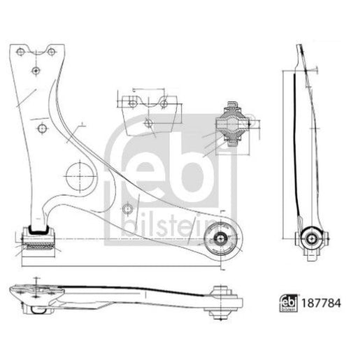 Febi Control/Trailing Arm Front Right 187784