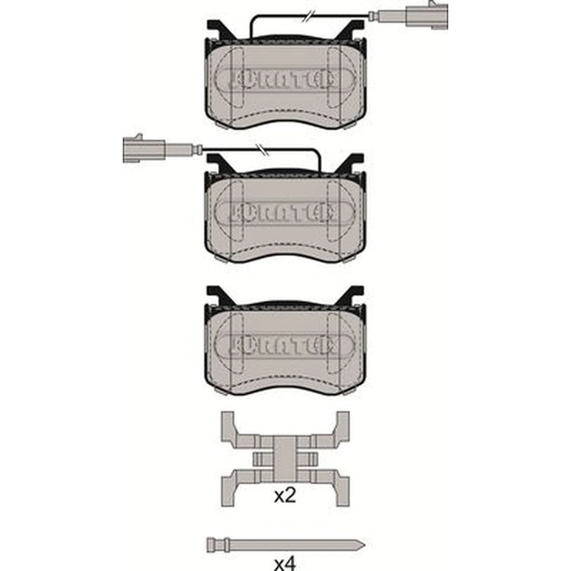 Juratek Front Brake Pad Set JCP8616