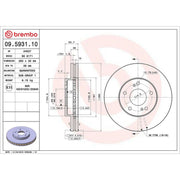 Brembo Front Brake Discs & Pads fits Nissan Fairlady Z 1990-1995 3.0