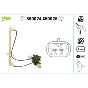 Valeo Electric Window Regulator Lifter Left Front 850024