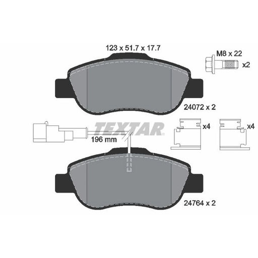 Textar Front Brake Pad Set 2476401