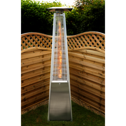 Dellonda Pyramid Gas Patio Heater 13kW Commercial Garden Use Stainless Steel Dellonda  - Dynamic Drive