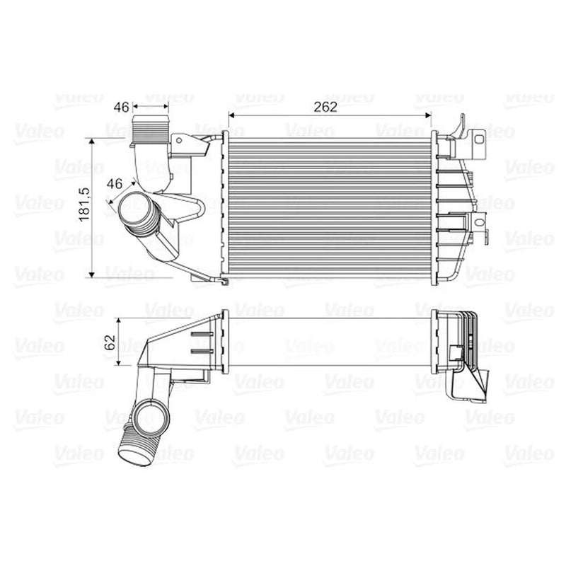 Valeo Intercooler (Charge Air Cooler) 818556
