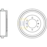 NAPA Brake Drum Assembly Rear NDR1003