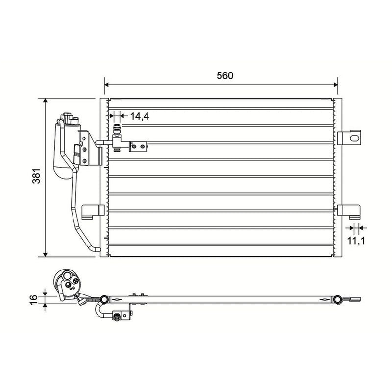 Valeo Air Conditioning Condenser 817659