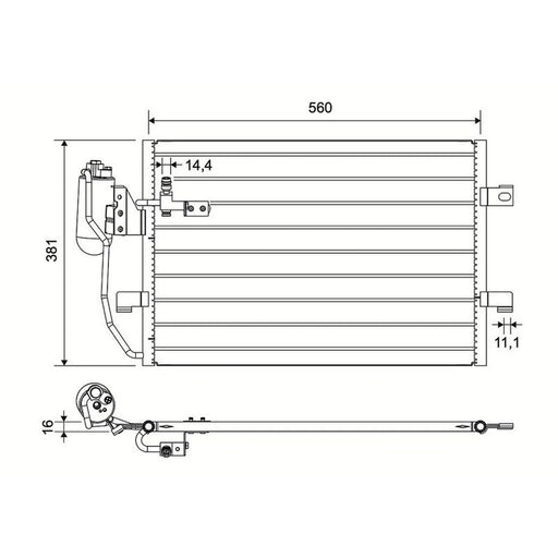 Valeo Air Conditioning Condenser 817659