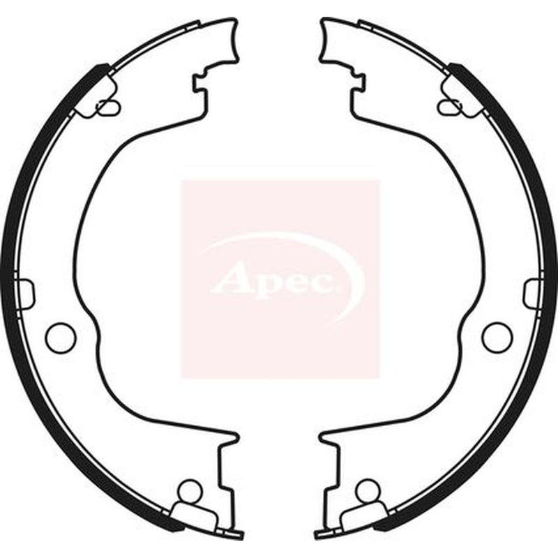Apec Parking Brake Shoe Set fits Chevrolet Captiva 2006-2011 2.0 2.2 2.4