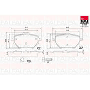 FAI Front & Rear Pads fits Lancia Ypsilon 2025 on