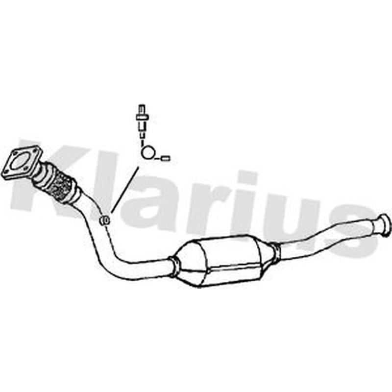 Klarius Catalyst Type Approved With Pipe fits Volvo S70 1997-2000 2.0 2.4