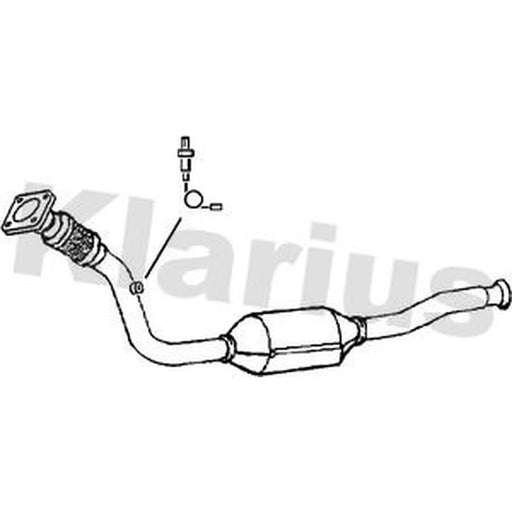 Klarius Catalyst Type Approved With Pipe fits Volvo S70 1997-2000 2.0 2.4