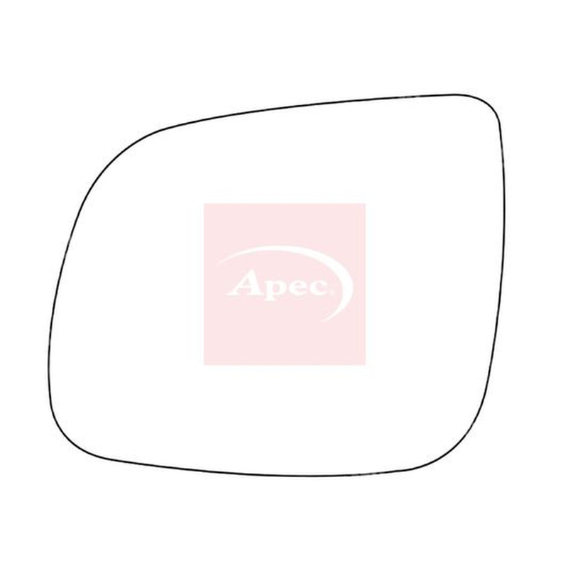 Apec Exterior Wing Mirror Glass Left fits Audi Q5 2009-2017 2.0 3.0