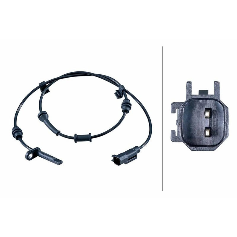 Hella ABS Wheel Speed Sensor Rear 6PU 358 268-041