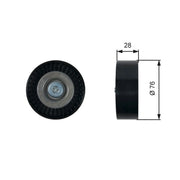 Gates V-Ribbed Belt Deflection/Guide Pulley T36423