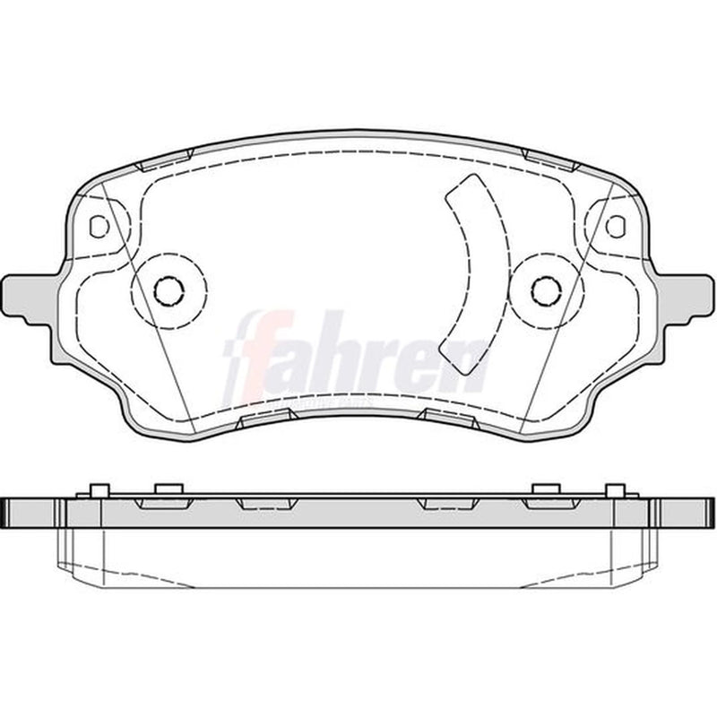 Fahren Front Brake Pad Set FBP3946
